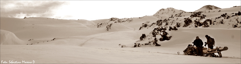 sled, Nevados de Chillan