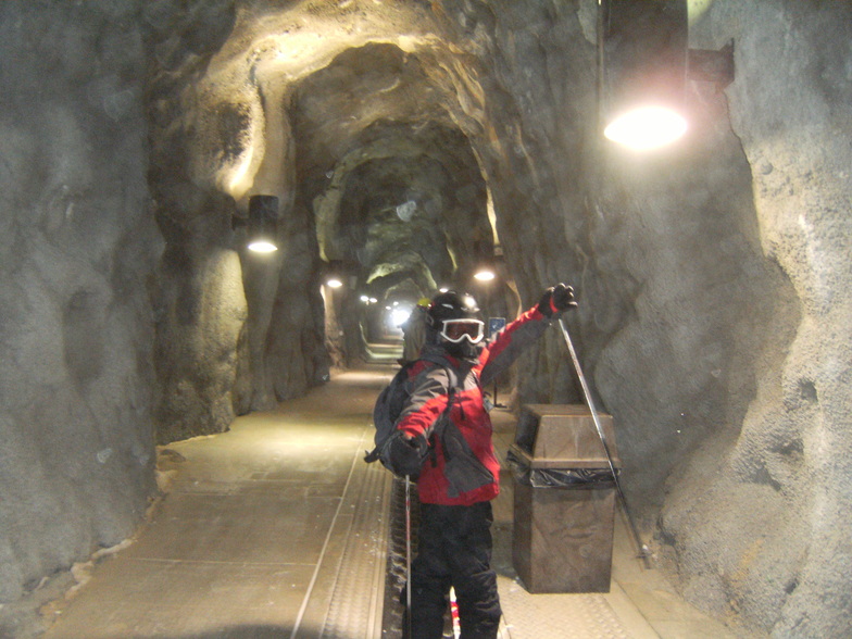 Snowbird tunnel through mtn. to acess backside mineral springs