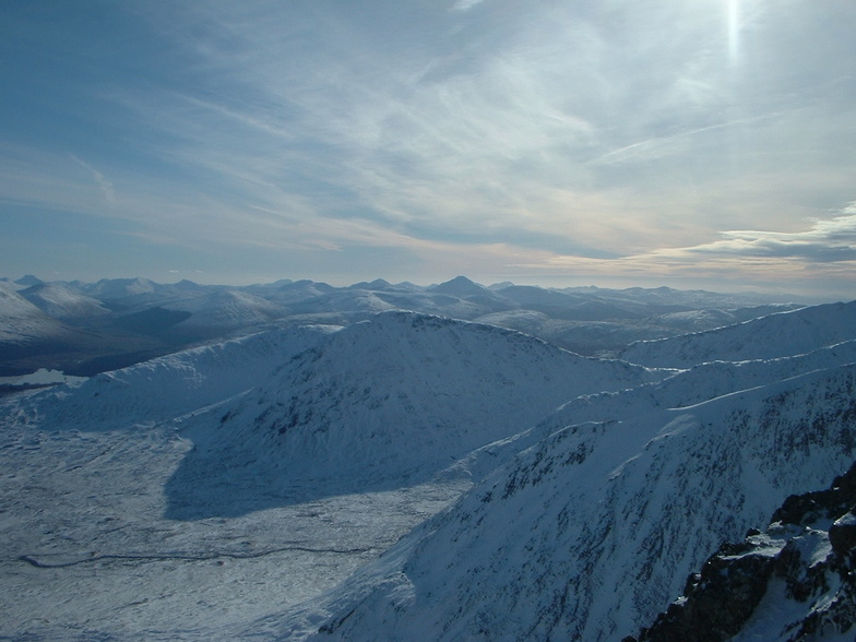 Looking south from glencoe summit, Glencoe Mountain Resort