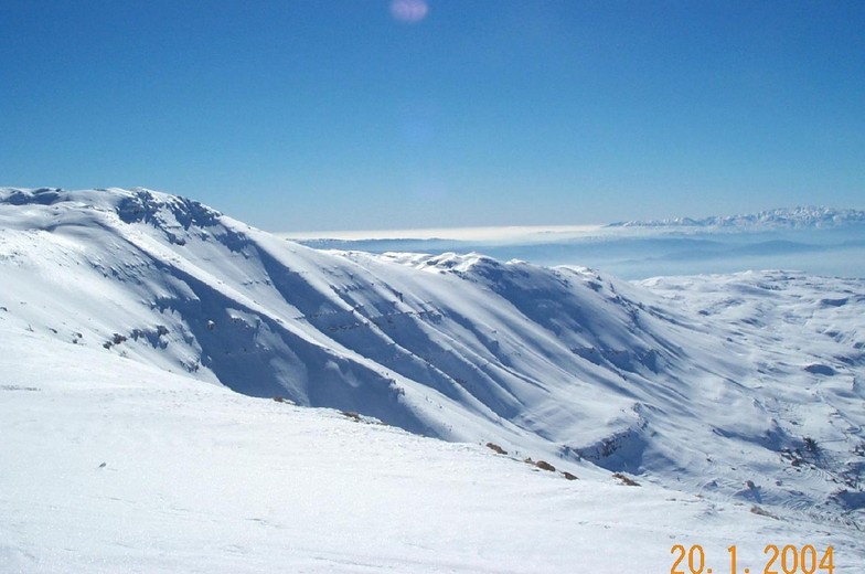 On top of Faraya Resort, Lebanon, Mzaar Ski Resort