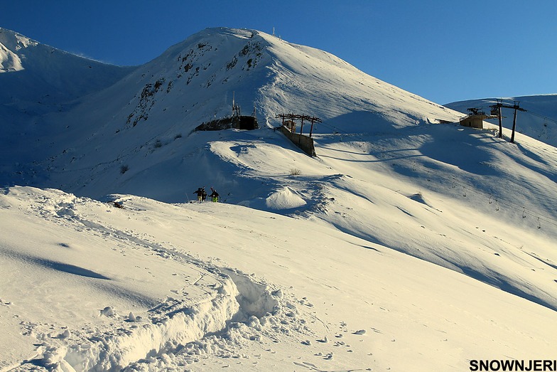 Aproaching the top station, Brezovica