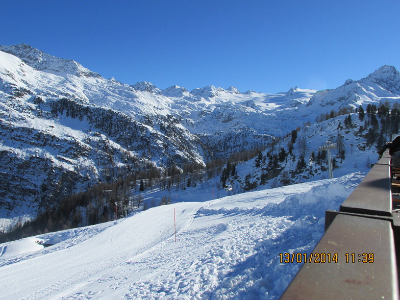 Lunch time view at Amouval - La Thuile