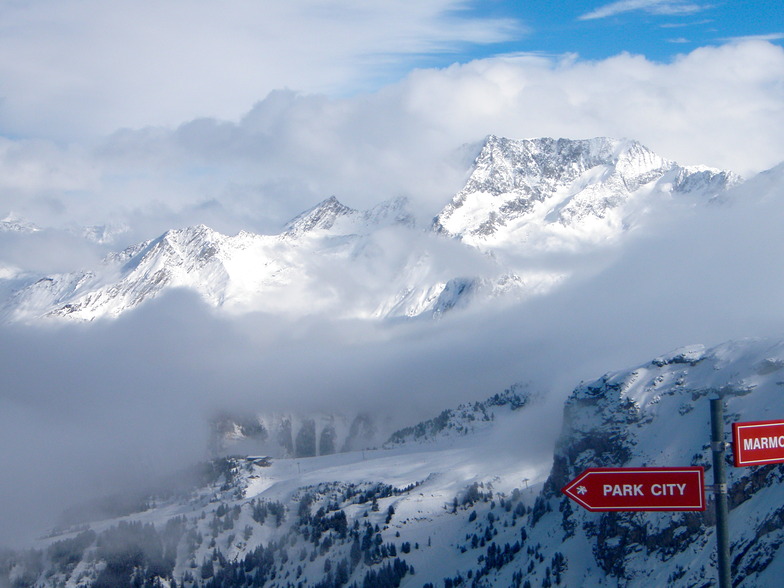 Getting above the clouds, Méribel