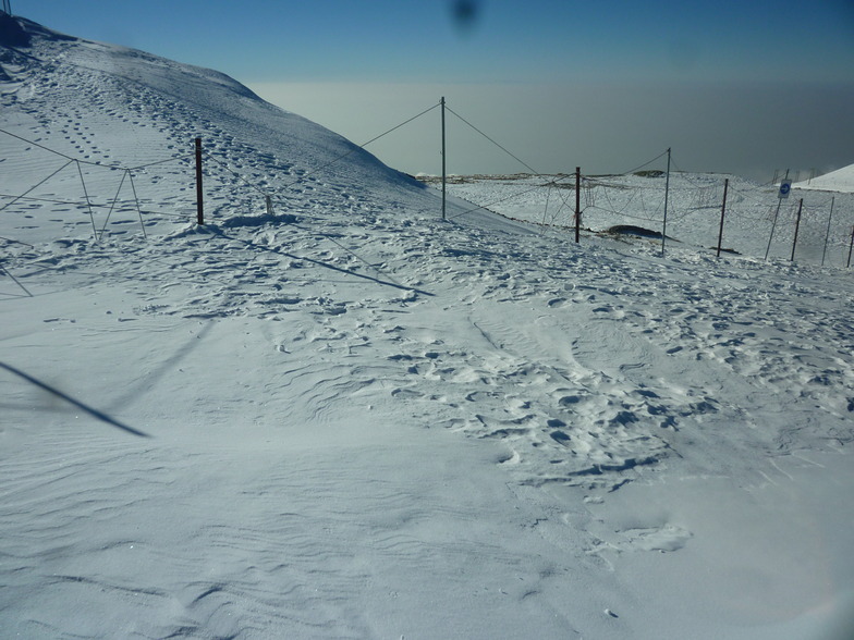 between the peak & the 7th station, Tochal