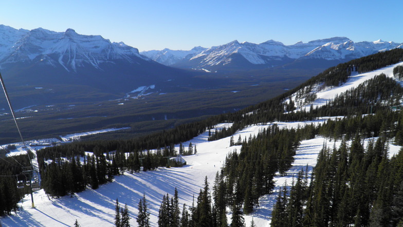 View from the top of the Grizzly Express, Lake Louise