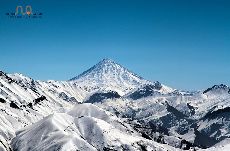 Look at Damavand Peak Dizin