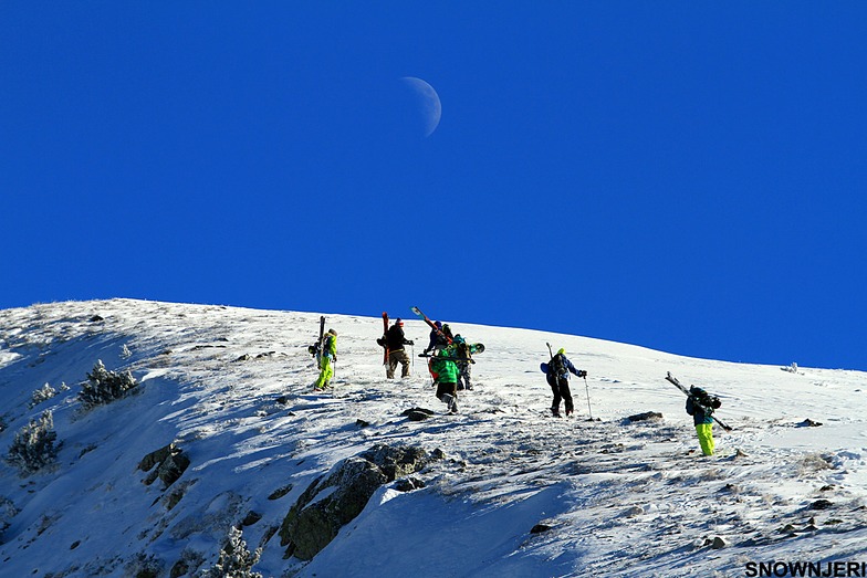 Hiking under the moon, Brezovica