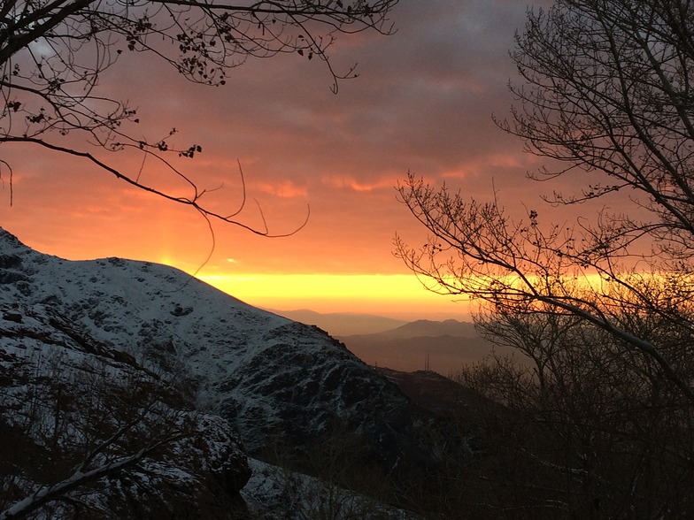 sunrise in mountain, Tochal