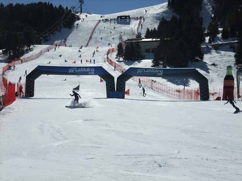 Snowboard race, La Molina