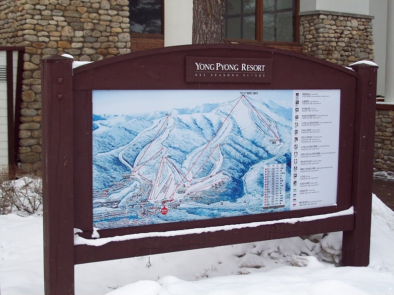 Yongpyong piste map, PyeongChang-Yongpyong