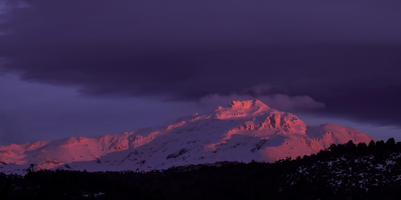 Atardecer en la Sierra Nevada, Corralco