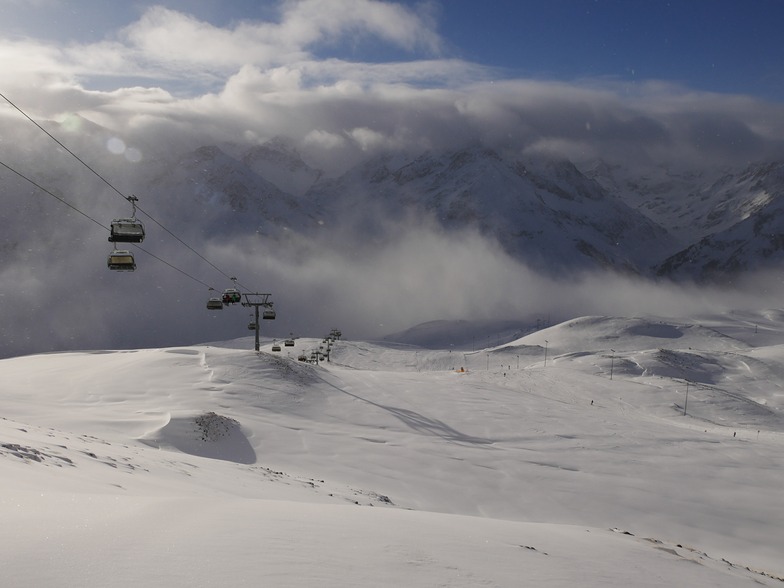 First snow of the year in Kuhtai, Kühtai