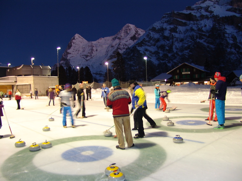 open air curling in Murren, Mürren