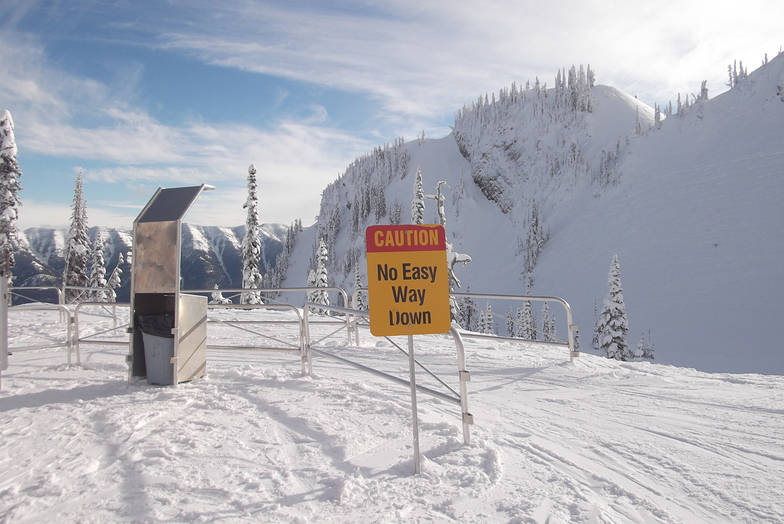 At the Polar Peak Chair (It made me smile), Fernie