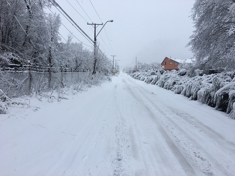 Overnight snow in Chillan, Nevados de Chillan