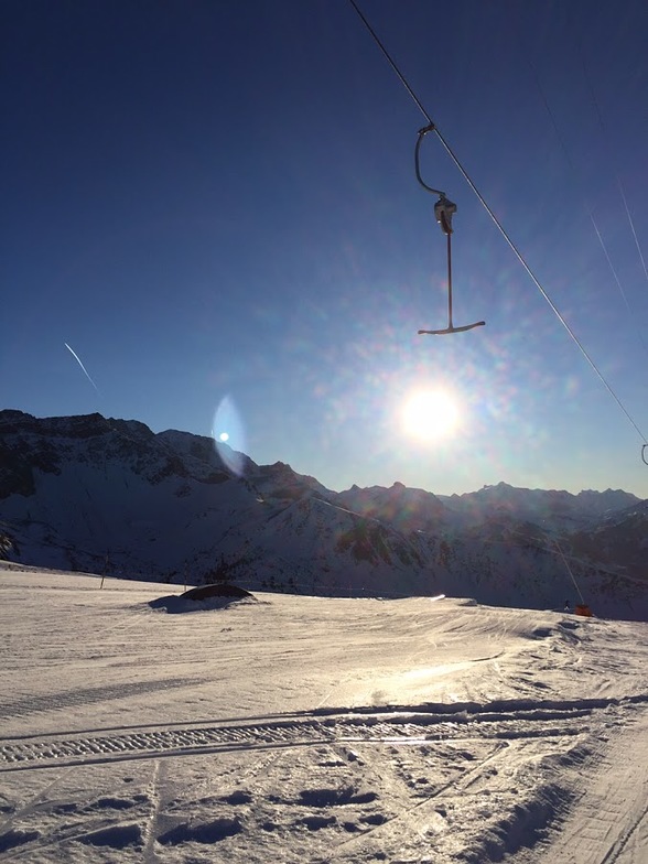 Abend auf der Piste, Frutigen - Elsigen - Metsch