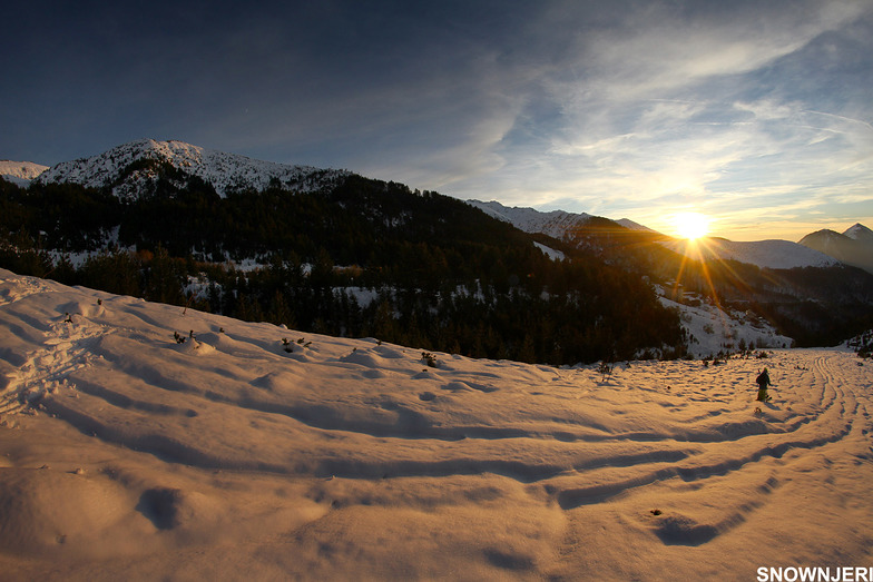 Sunset descent, Brezovica