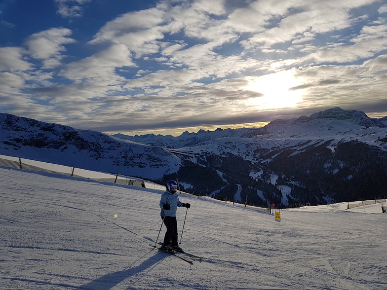 Sunset from Goatseye Mountain, Sunshine Village