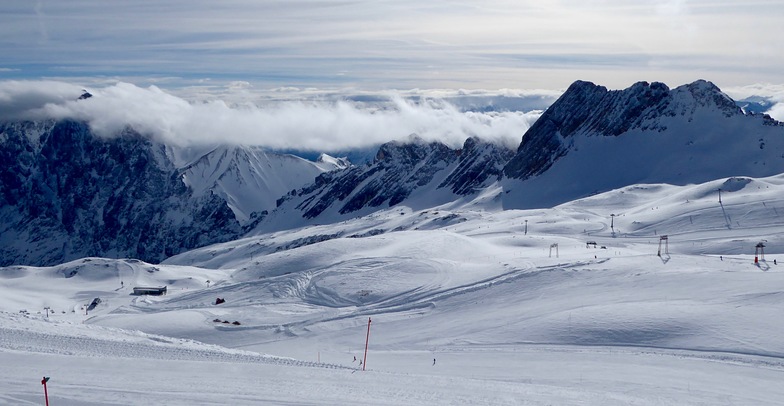 Zugspitze in March, Garmisch-Partenkirchen-Zugspitze