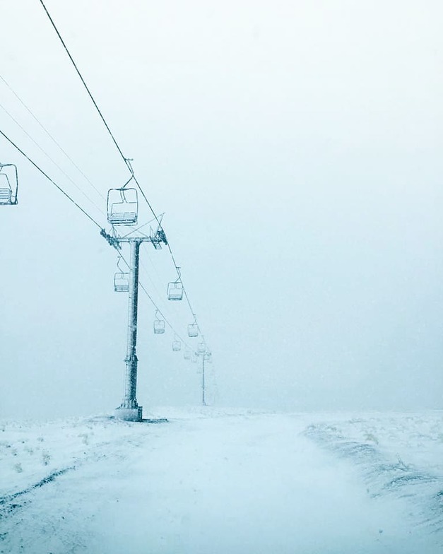 first snow of the season, Corralco