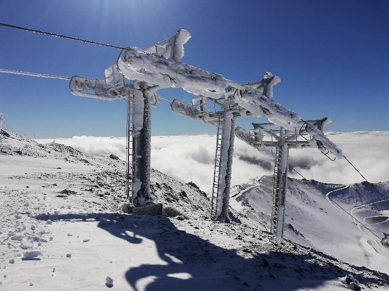 snow on the first day of summer, Mt Hutt