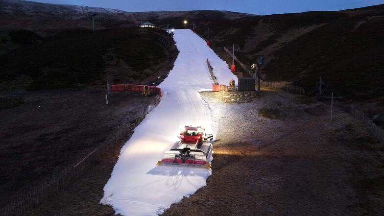 snow-making, Glenshee