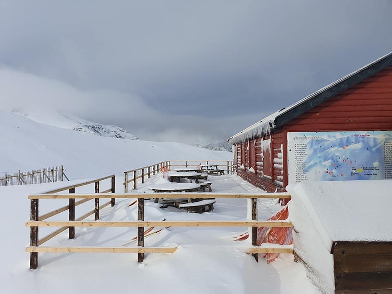 snow and some blue sky, Glencoe Mountain Resort