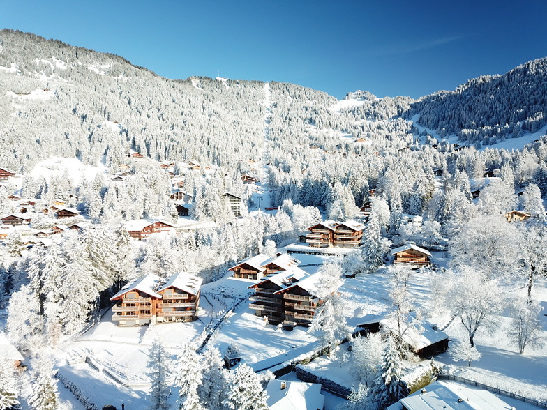 Villars under snow