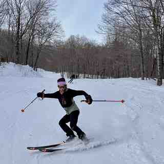 Legendary skier Noah Dines circa 2024, Stowe