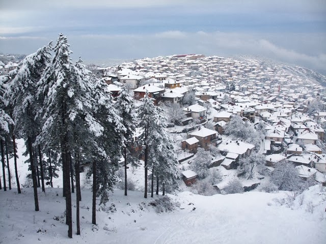 Piste below chairlift, Krushevo