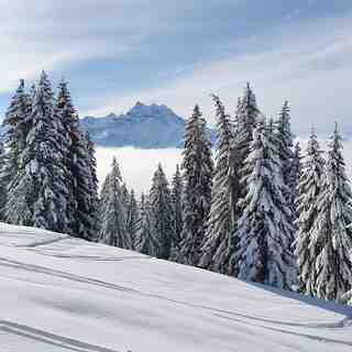 Snow over villars