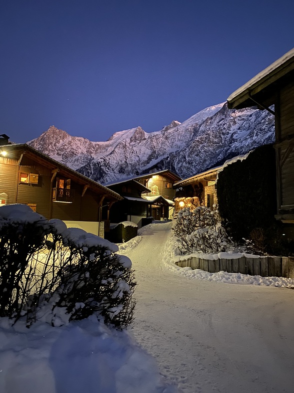 Mountains evening, Les Houches