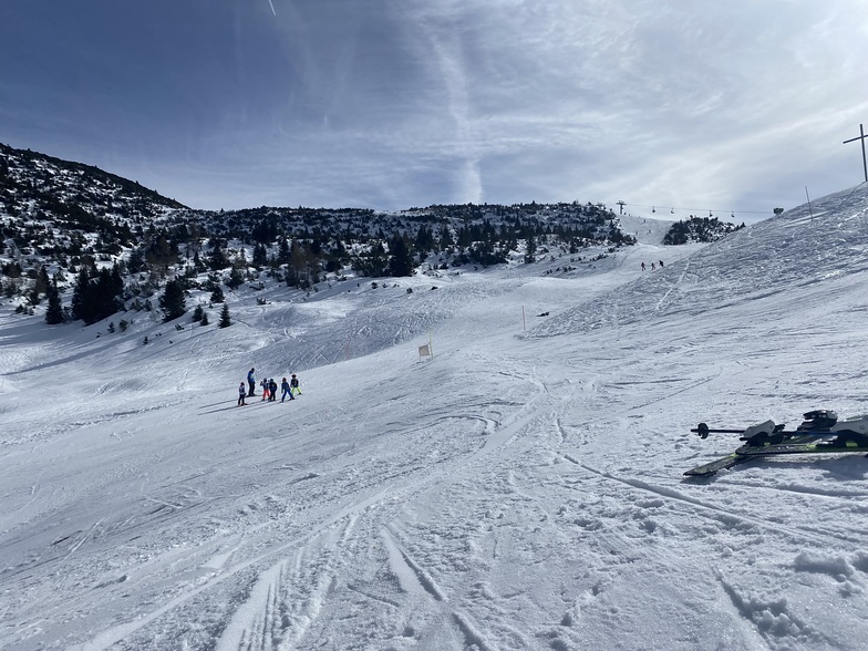 On the piste, Andalo