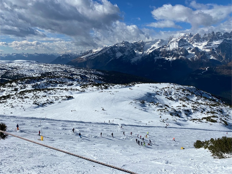 On the piste, Andalo