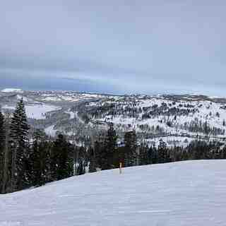 Above the main lodge, Sugar Bowl