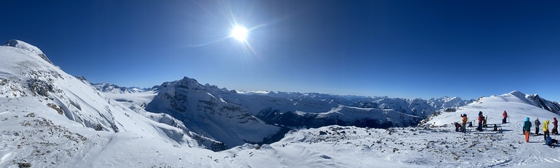 view from Ophidian col, Mistaya Lodge