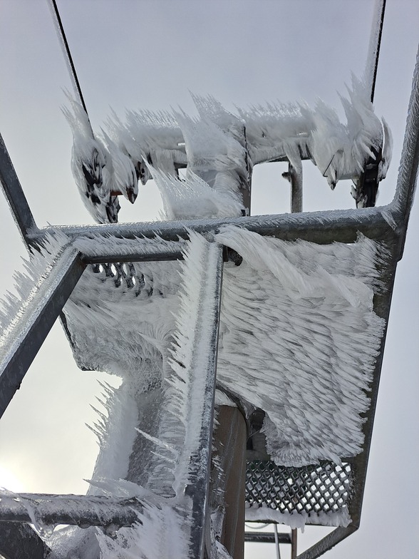 Icy conditions, Weardale Ski Club