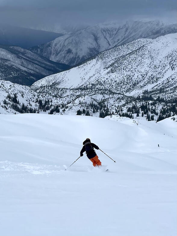 great snow, Purcell Mountain Lodge