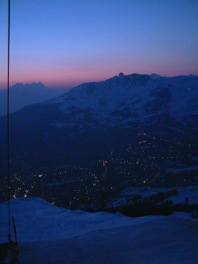 Sunset over Verbier