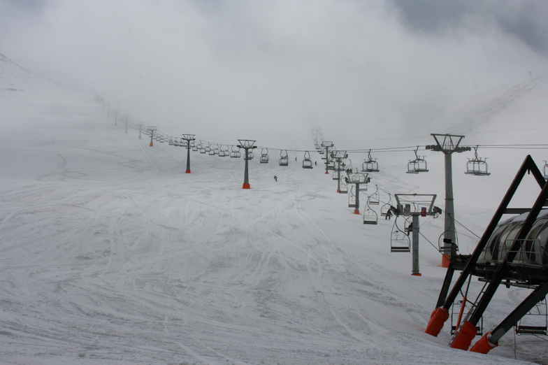 Tocha Ski Resort in Mist, Tochal