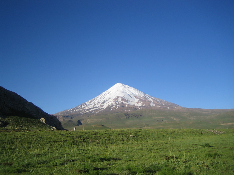 view of Damavand from Lar, Mount Damavand