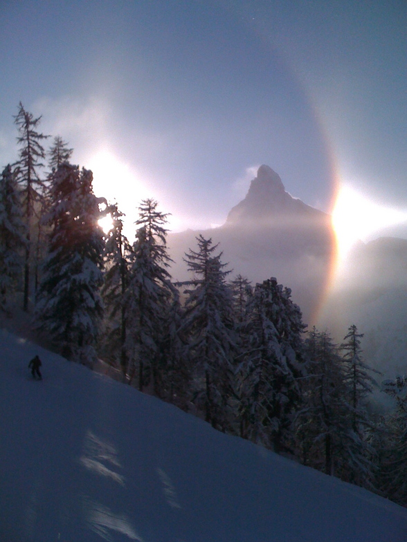 Unusual conditions in Zermatt