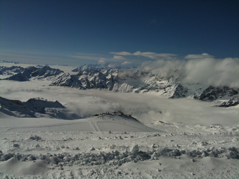 View form the top - Klein Matterhorn to Cervinia, Zermatt