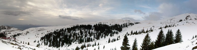 View to the slopes, Popova Shapka