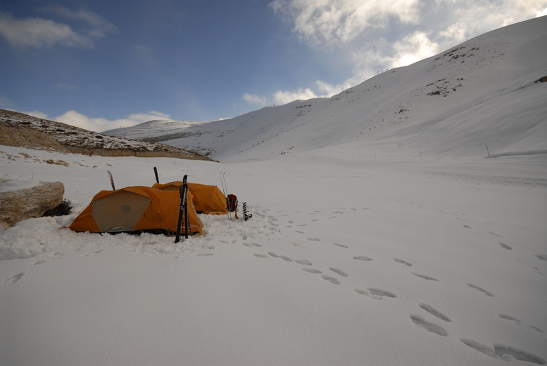 camping at Kfardebian, Mzaar Ski Resort