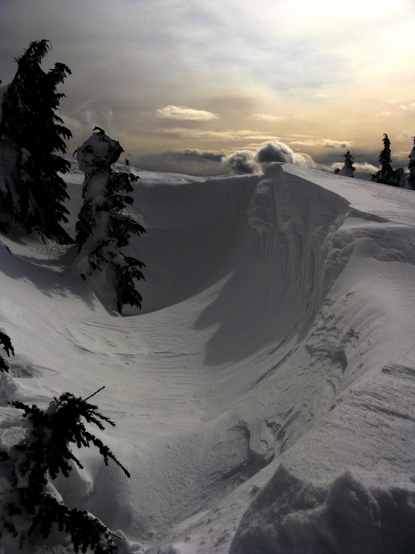 Wind whipped off Oh Henry, Mount Washington