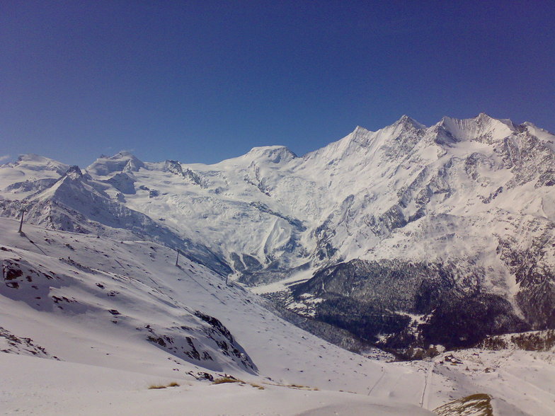 Saas Fee from Saas Grund