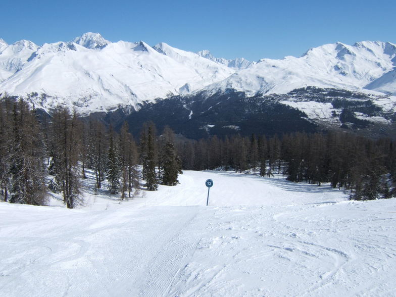 Les Arc 1600 ( Piste accessed via old Mont Blanc chairlift), Les Arcs