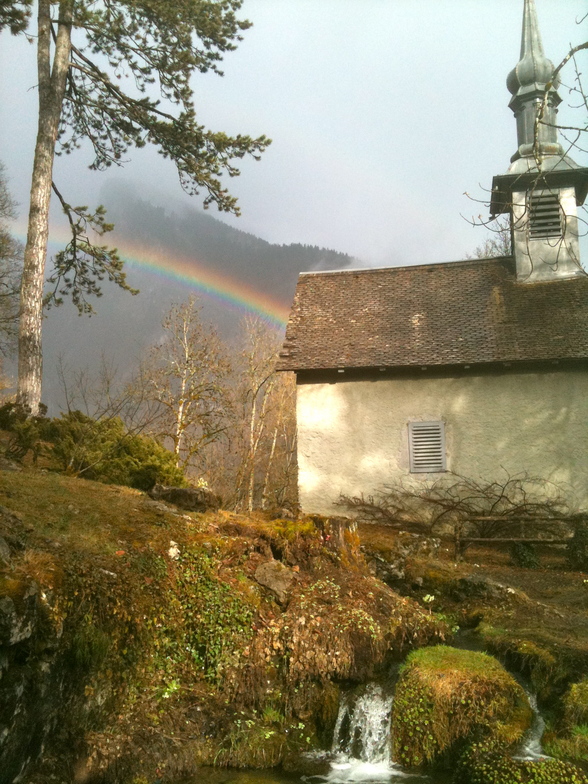 Rainbow from the Chapel, Samoens