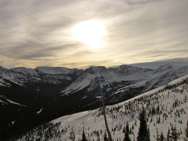 Late evening sun!, Castle Mountain Resort